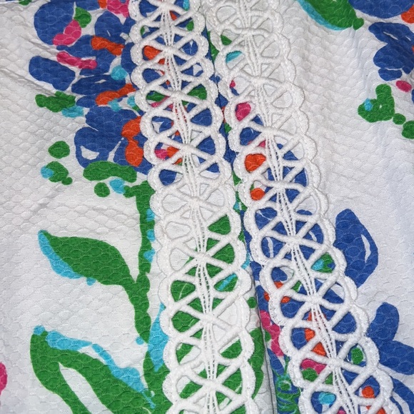 Lilly Pulitzer Jarvey Skort Honeycomb Pique Fresh Cut Blue Bonnet size 10 - Picture 2 of 8